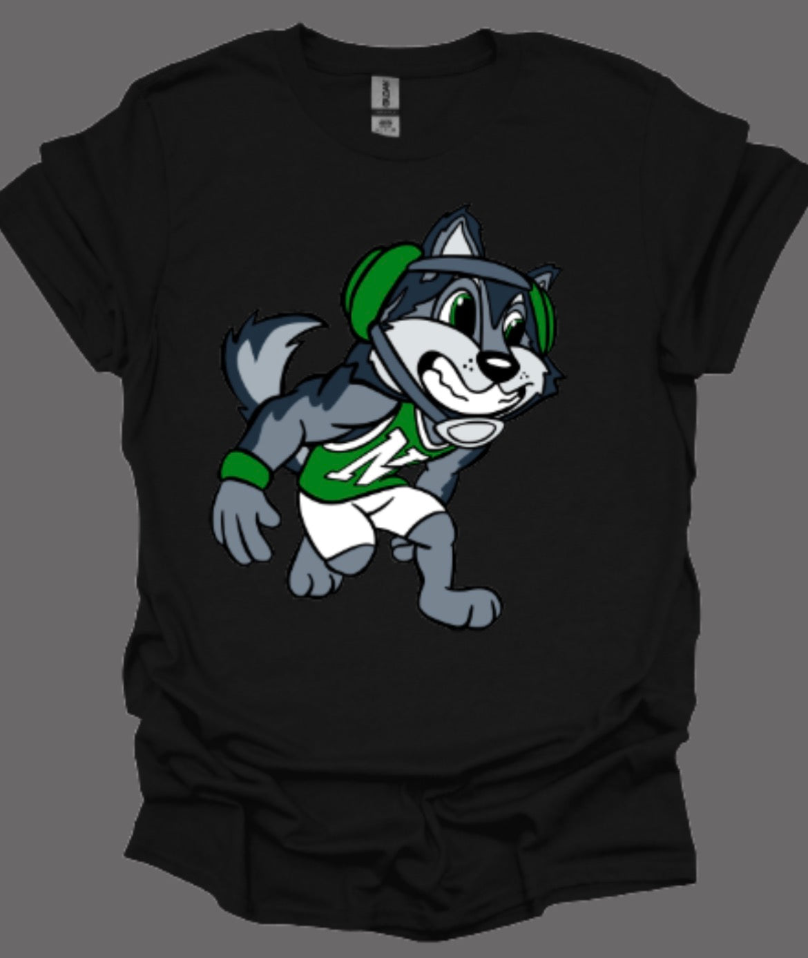 Husky Mascot Wrestler Softstyle Tee