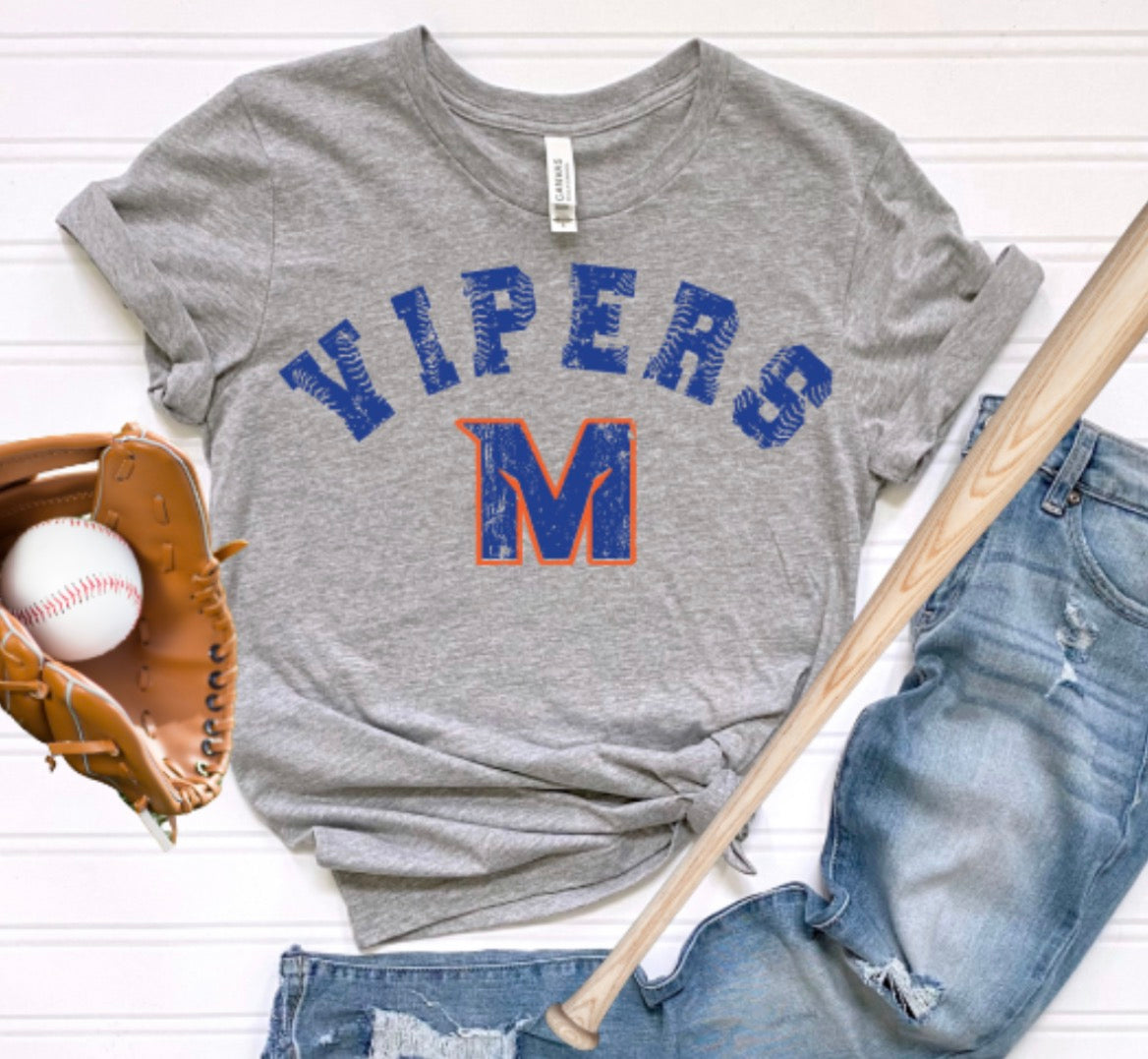 MTOWN Vipers Base Hit Softstyle Tee