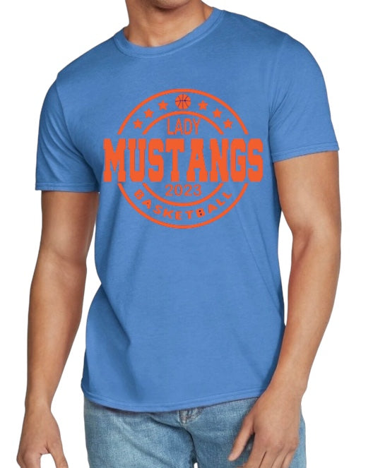 McCUTCHANVILLE LADY MUSTANGS 🏀 Cotton Blend Tee