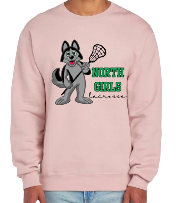 LACROSSE MASCOT Crewneck Sweatshirt