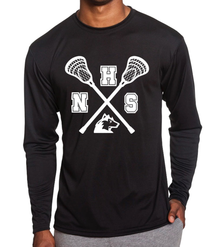 NHS LACROSSE Long Sleeve Performance Tee