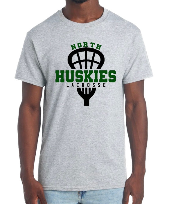 NORTH HUSKIES LACROSSE Cotton Blend Tee