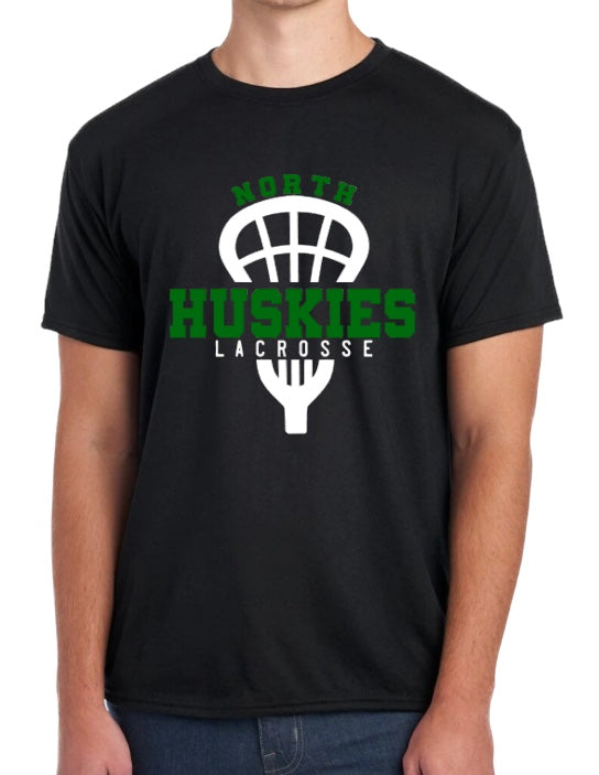 NORTH HUSKIES LACROSSE Cotton Blend Tee