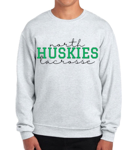 YOUTH LACROSSE SCRIPT Crewneck Sweatshirt