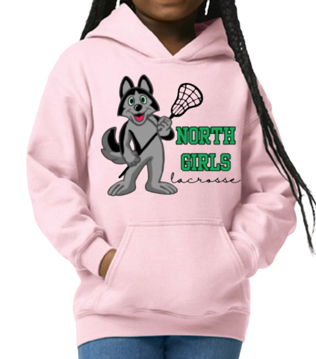 YOUTH LACROSSE MASCOT Hooded Sweatshirt