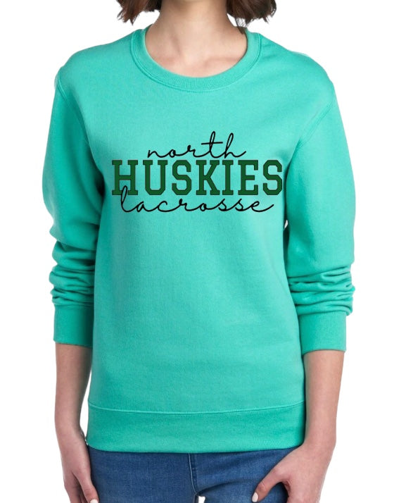 LACROSSE SCRIPT Crewneck Sweatshirt