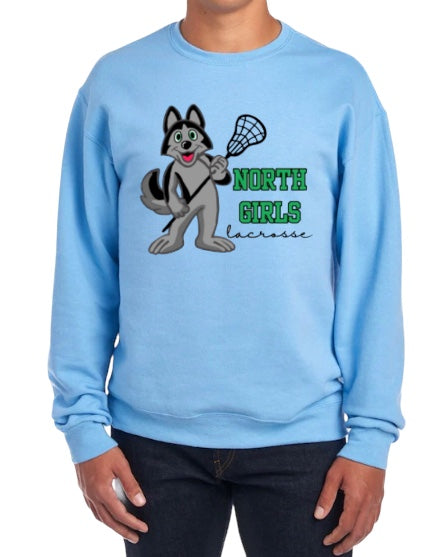 LACROSSE MASCOT Crewneck Sweatshirt