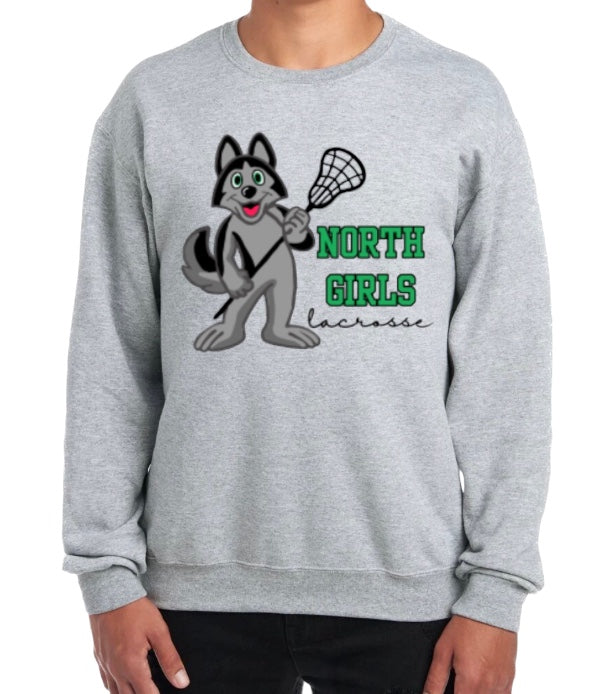 LACROSSE MASCOT Crewneck Sweatshirt