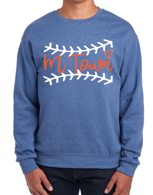 MTOWN STITCH Fleece Crewneck Sweatshirt