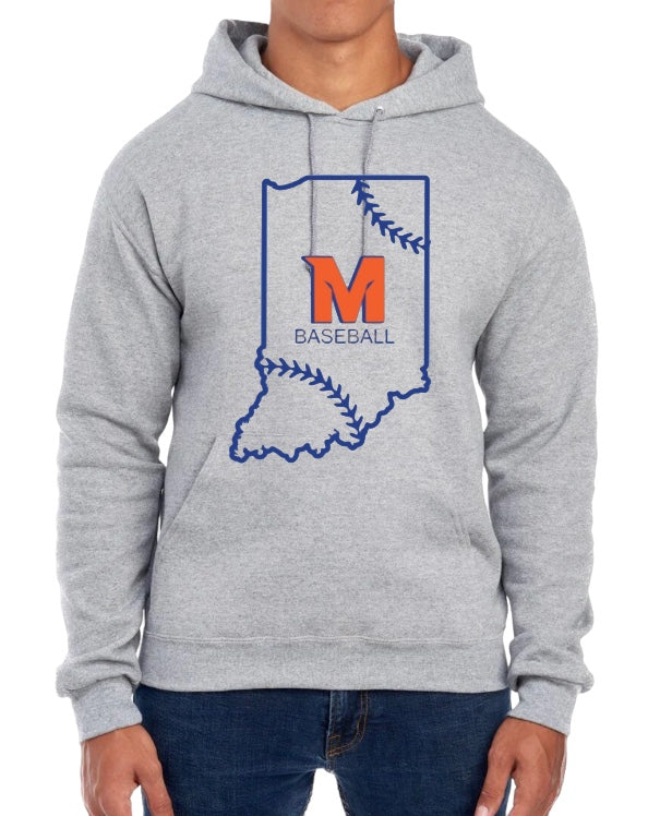 MTOWN INDIANA Fleece Hooded Sweatshirt