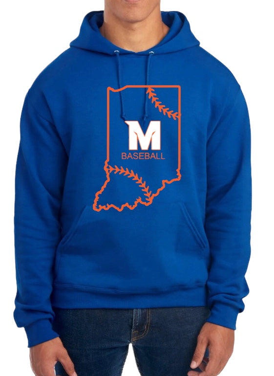 MTOWN INDIANA Fleece Hooded Sweatshirt