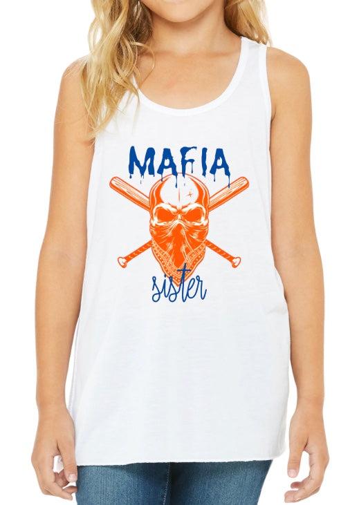 MAFIA SISTER Youth Flowy Racerback Tank