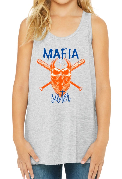 MAFIA SISTER Youth Flowy Racerback Tank