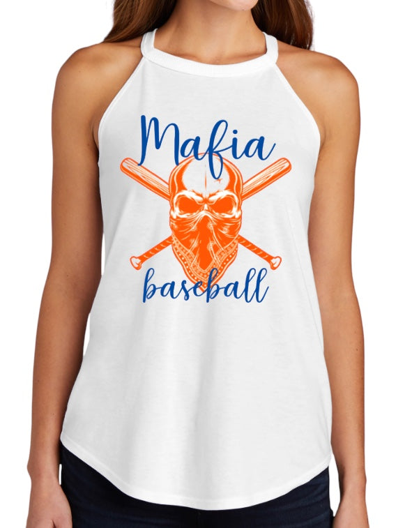 MAFIA BASEBALL Ladies' Tri-Blend Rocker Tank