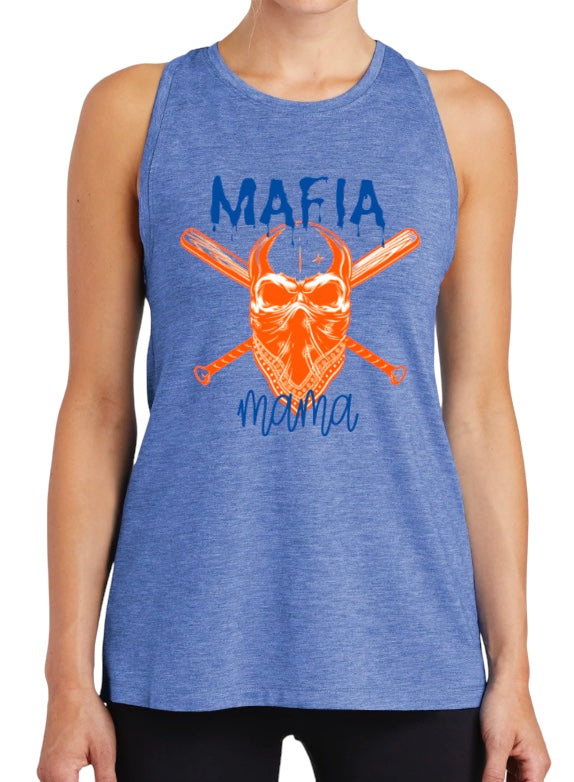 MAFIA MAMA Ladies Tri-Blend Wicking Tank