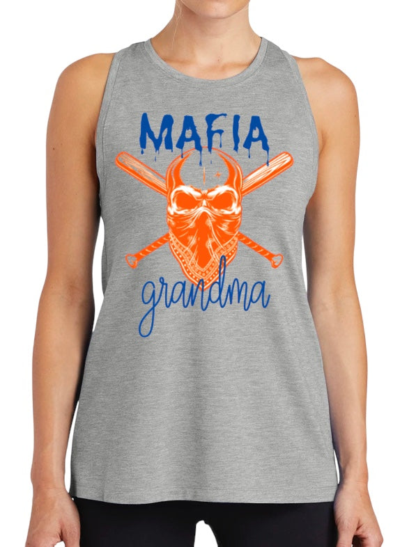 MAFIA MAMA Ladies Tri-Blend Wicking Tank