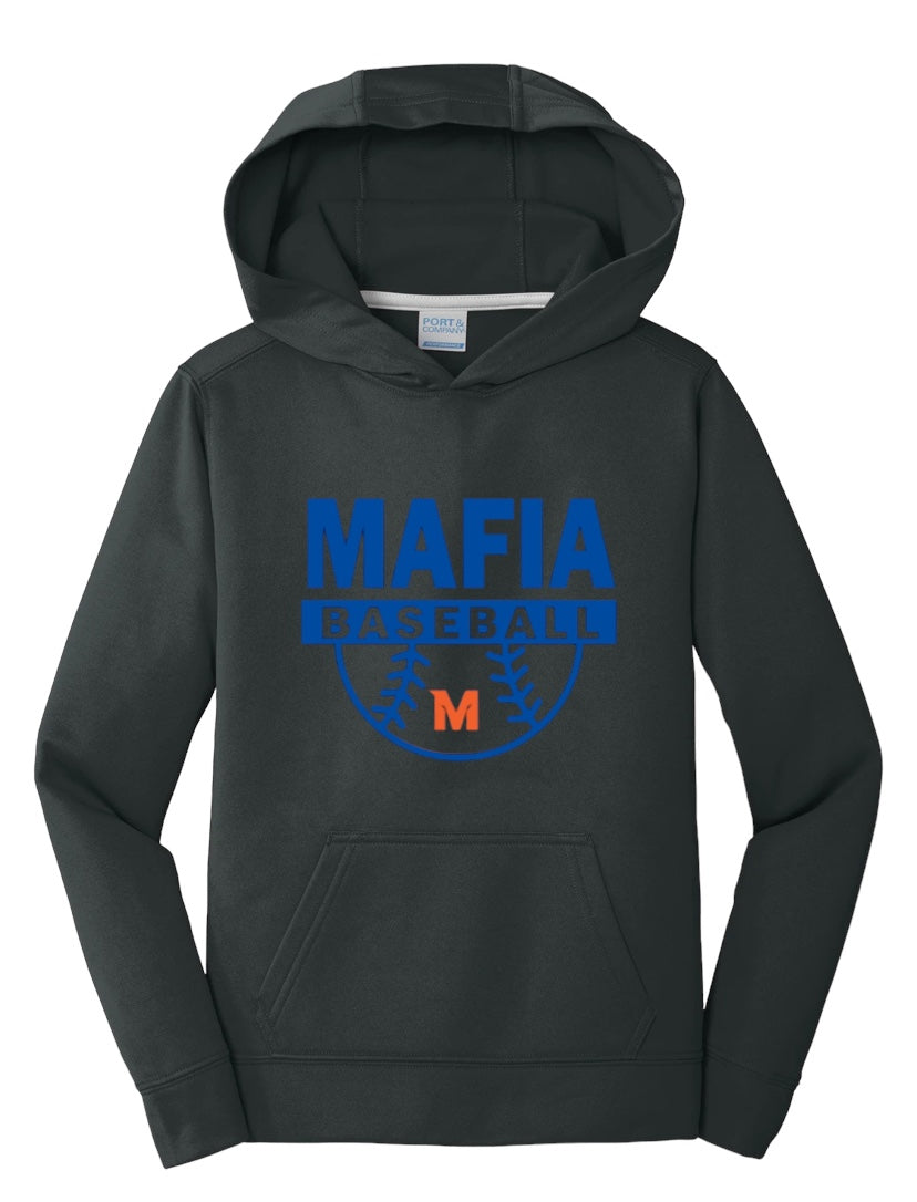 MAFIA HOMERUN Youth Performance Fleece Hooded Sweatshirt