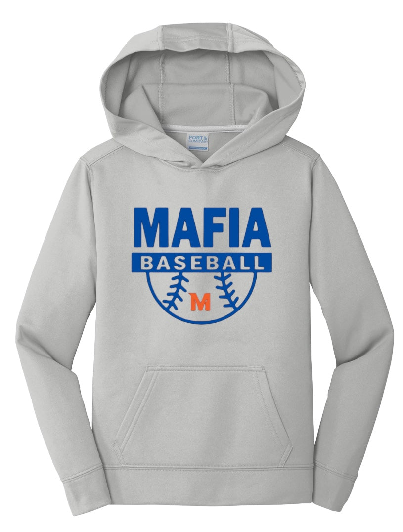 MAFIA HOMERUN Youth Performance Fleece Hooded Sweatshirt