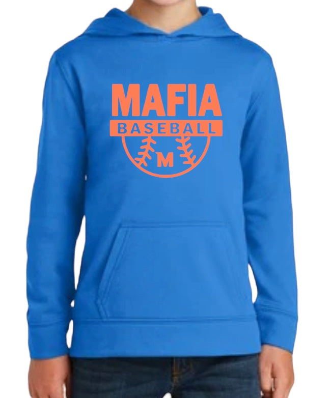 MAFIA HOMERUN Youth Performance Fleece Hooded Sweatshirt