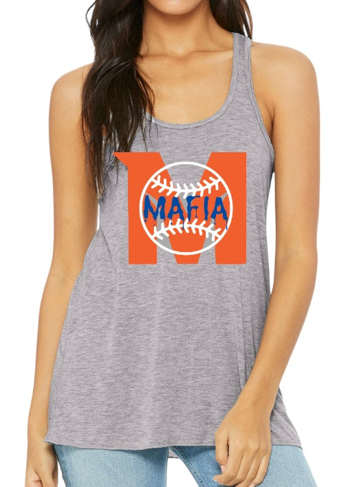 MAFIA STRIKEOUT Ladies’ Flowy Racerback Tank