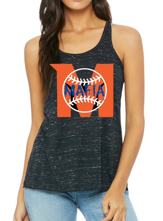 MAFIA STRIKEOUT Ladies’ Flowy Racerback Tank