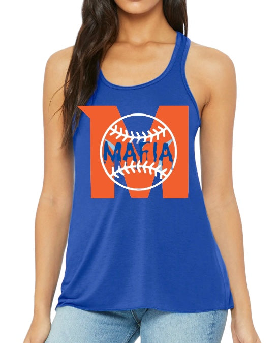 MAFIA STRIKEOUT Ladies’ Flowy Racerback Tank