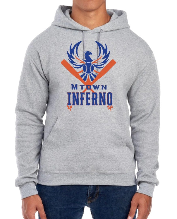 MTOWN INFERNO LOGO Fleece Hooded Sweatshirt