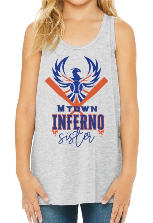 MTOWN INFERNO SISTER Youth Flowy Racerback Tank