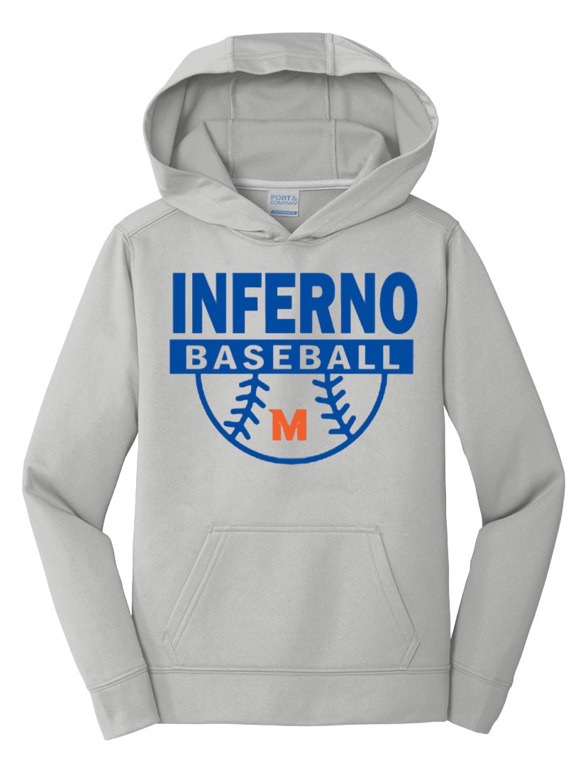 INFERNO HOMERUN Fleece Unisex Hooded Sweatshirt