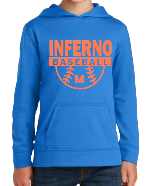 INFERNO HOMERUN Fleece Unisex Hooded Sweatshirt