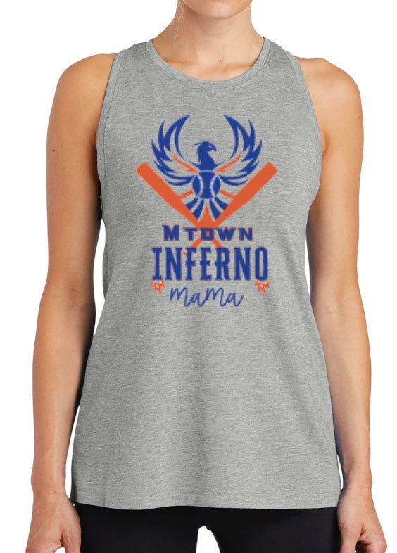 INFERNO MAMA Ladies Tri-Blend Wicking Tank