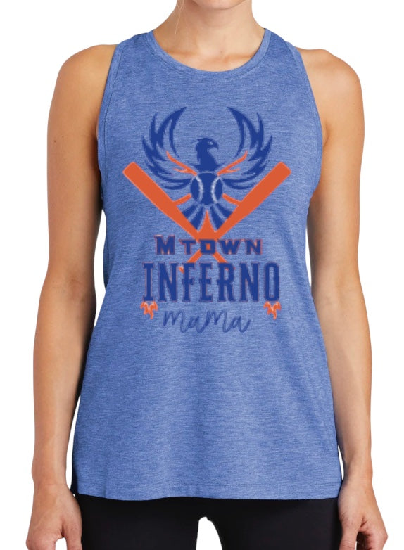 INFERNO MAMA Ladies Tri-Blend Wicking Tank