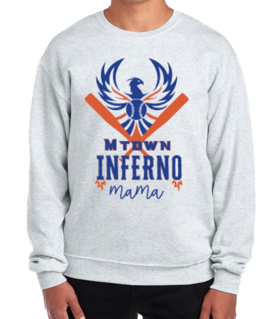 INFERNO MAMA Fleece Unisex Crewneck Sweatshirt