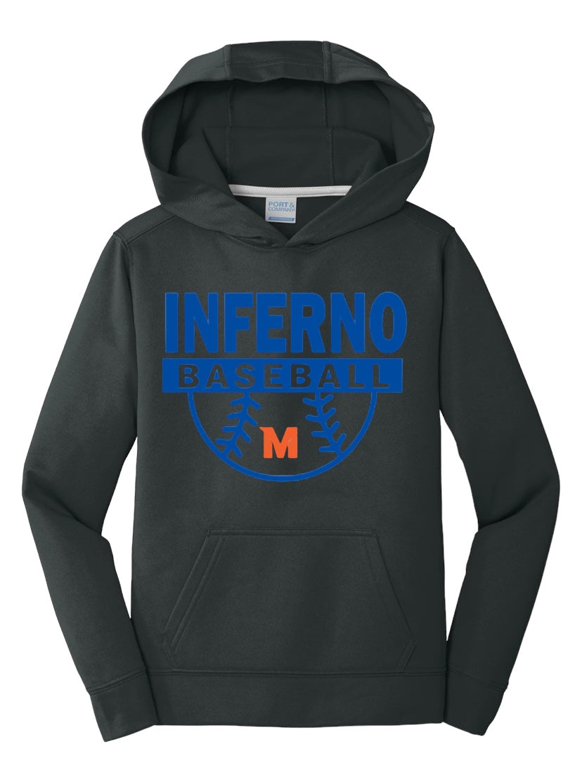 INFERNO HOMERUN Fleece Unisex Hooded Sweatshirt