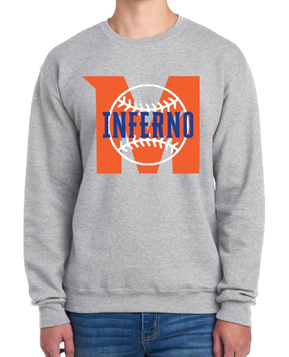 INFERNO STRIKEOUT Fleece Unisex Crewneck Sweatshirt