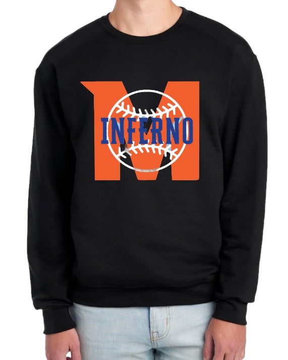 INFERNO STRIKEOUT Fleece Unisex Crewneck Sweatshirt