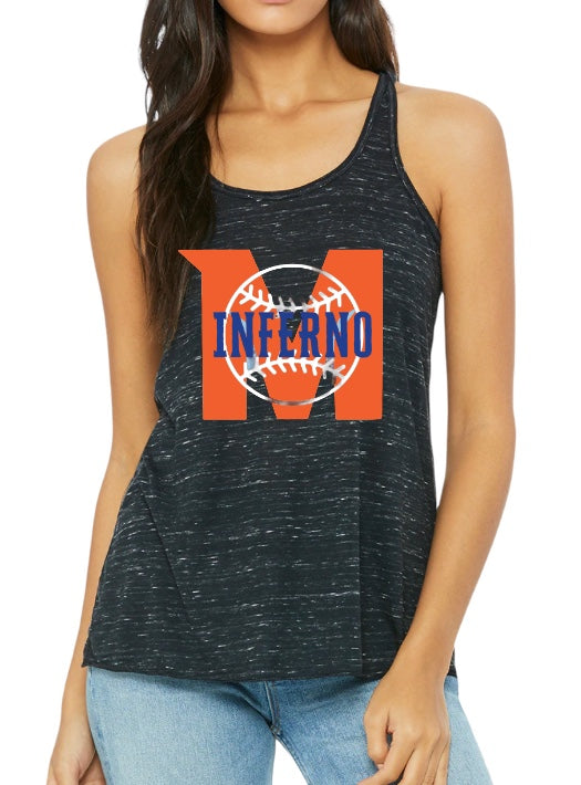 INFERNO STRIKEOUT Ladies’ Flowy Racerback Tank