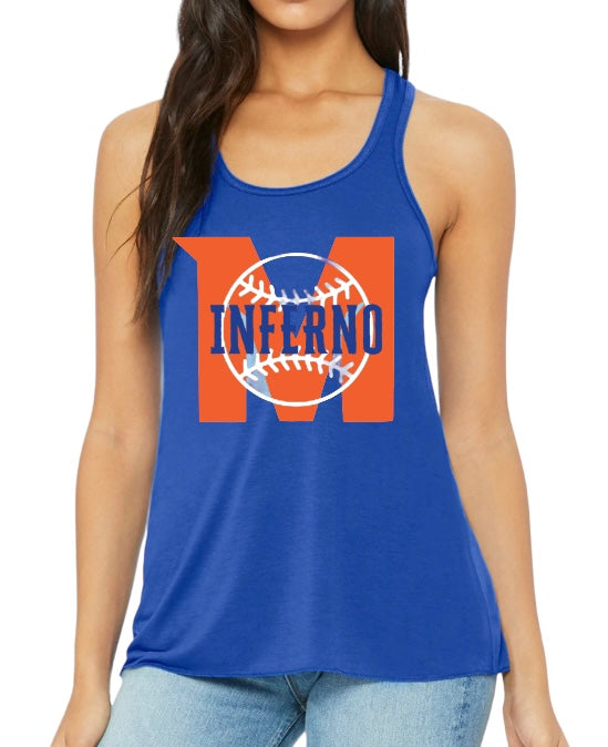 INFERNO STRIKEOUT Ladies’ Flowy Racerback Tank