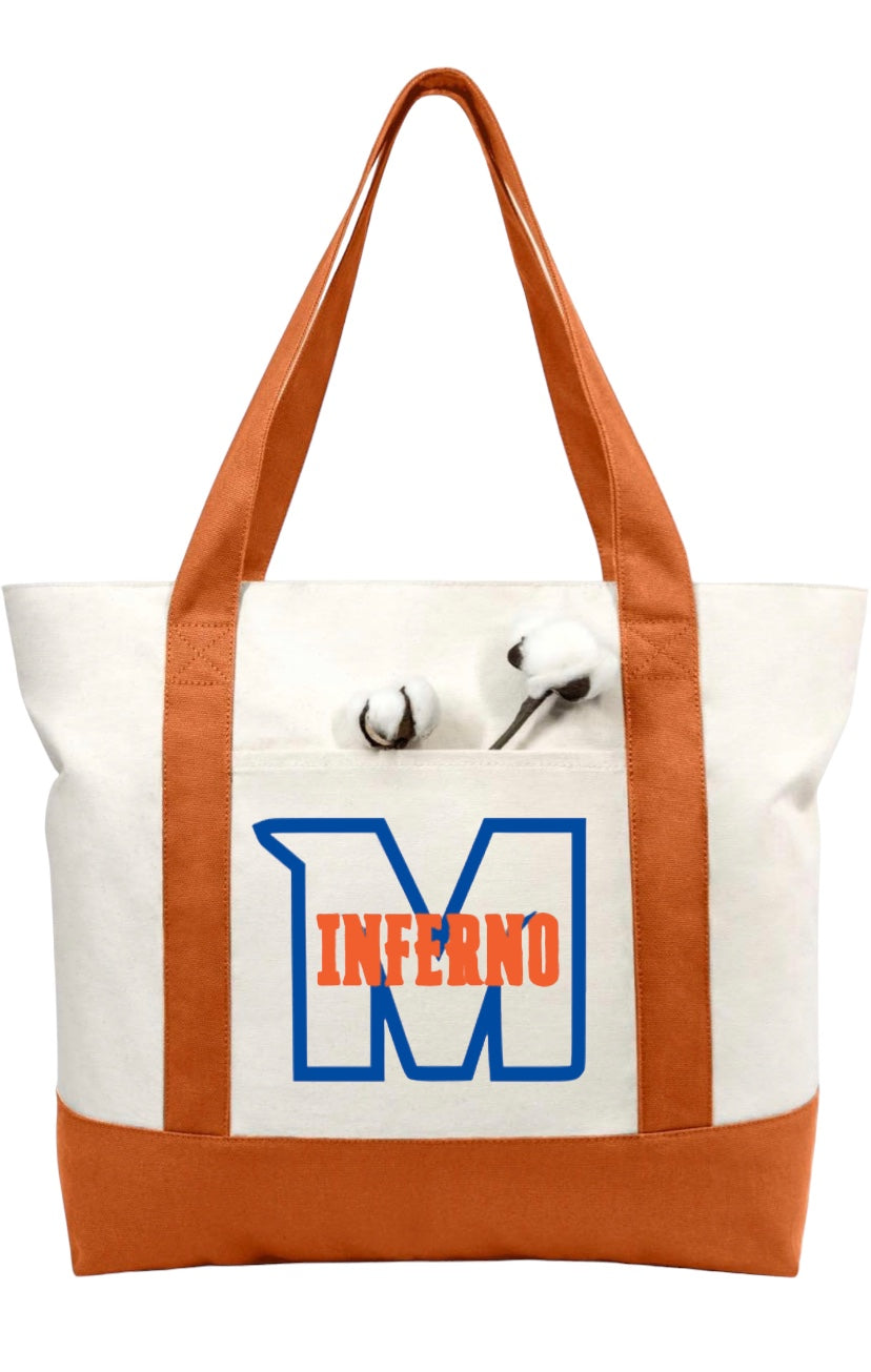 MTOWN INFERNO Canvas Tote Bag