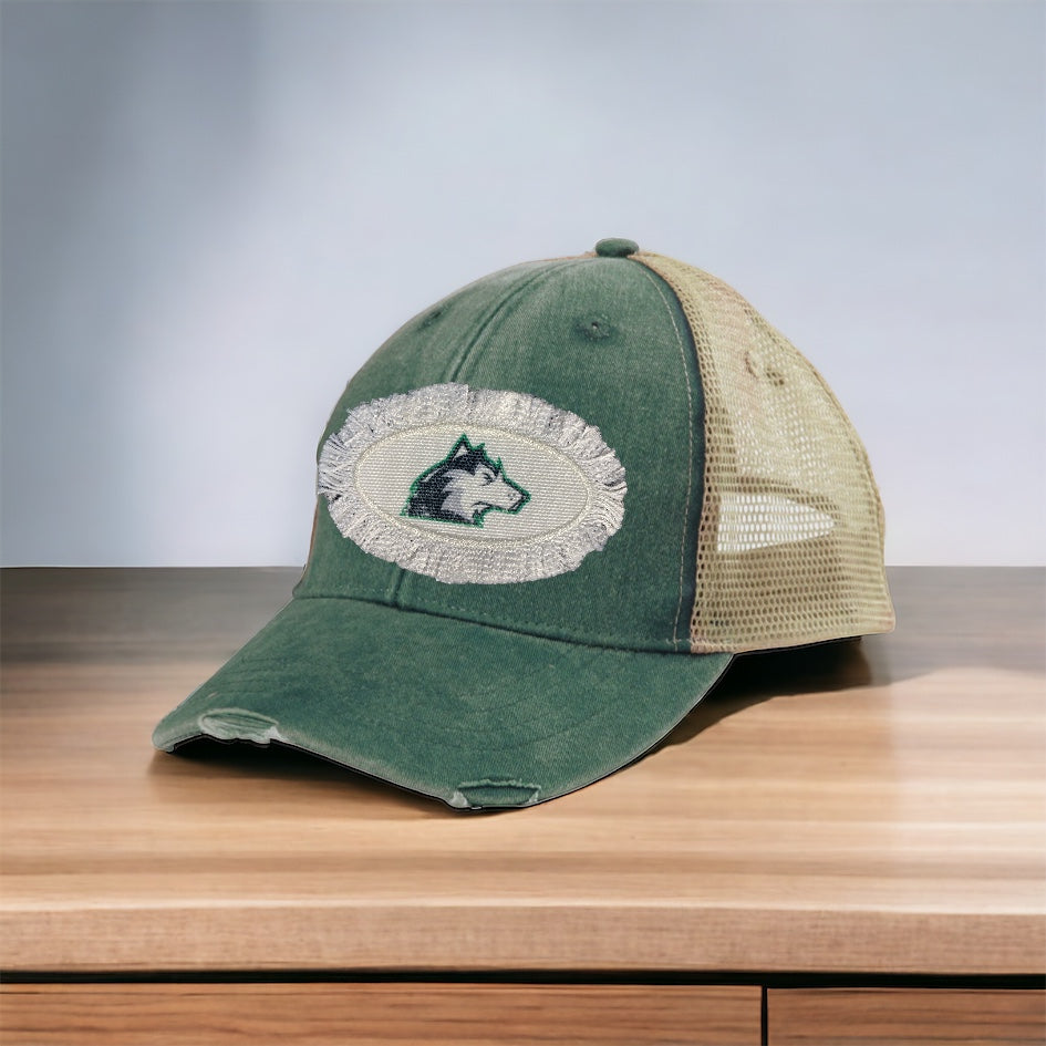 Huskies Distressed Trucker Hat