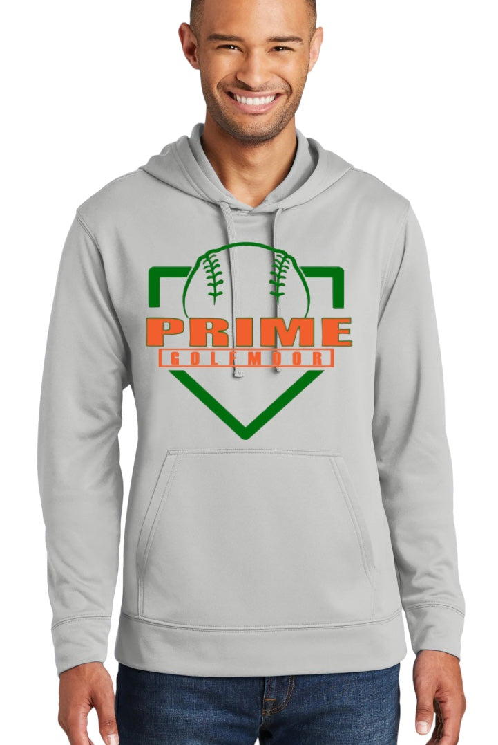 PRIME Dugout Unisex Performance Fleece Pullover Hooded Sweatshirt