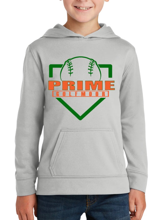 PRIME Dugout Youth Performance Fleece Pullover Hooded Sweatshirt