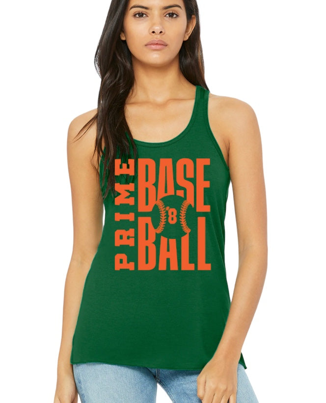 PRIME Baseball Ladies' Flowy Racerback Tank