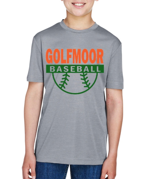 GOLFMOOR Homerun Youth Unisex Sonic Heather Performance T-Shirt