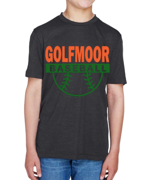 GOLFMOOR Homerun Youth Unisex Sonic Heather Performance T-Shirt