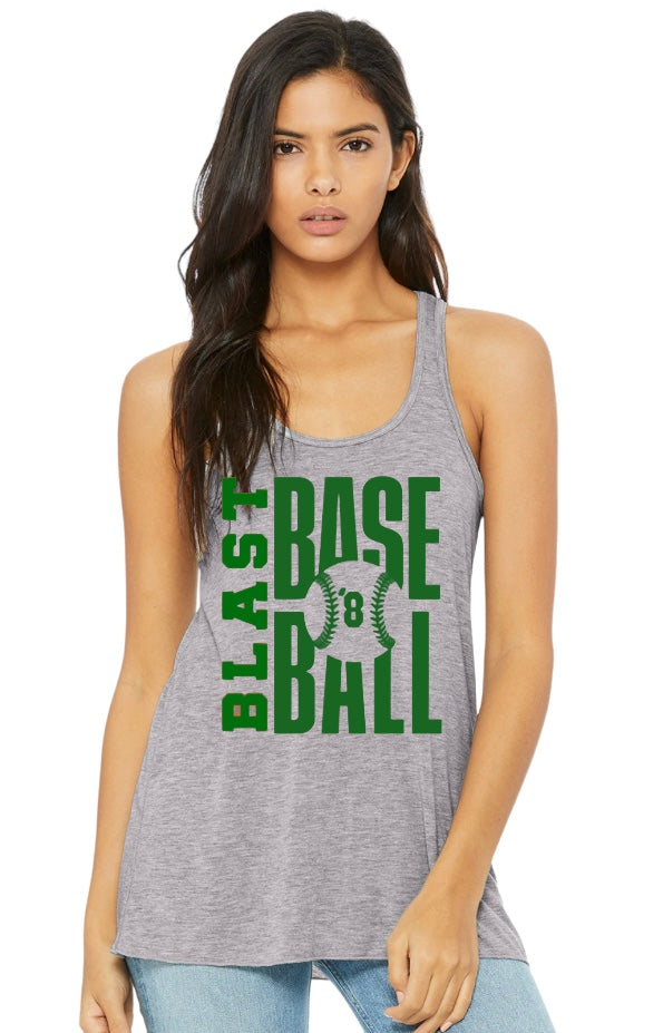 BLAST Baseball Ladies' Flowy Racerback Tank