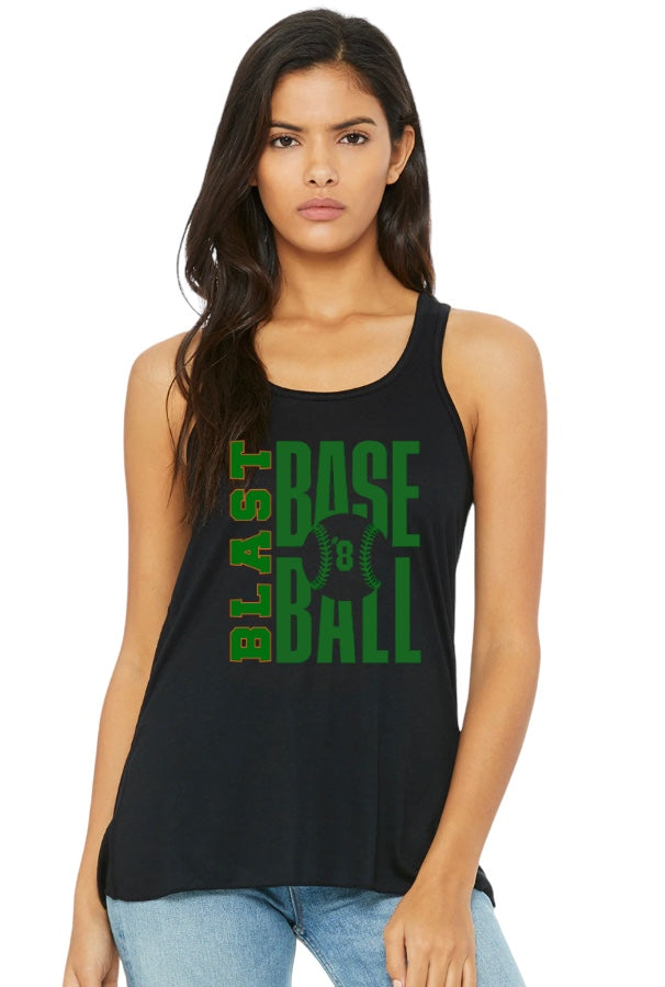 BLAST Baseball Ladies' Flowy Racerback Tank