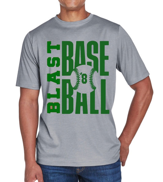 BLAST Baseball Unisex Sonic Heather Performance T-Shirt