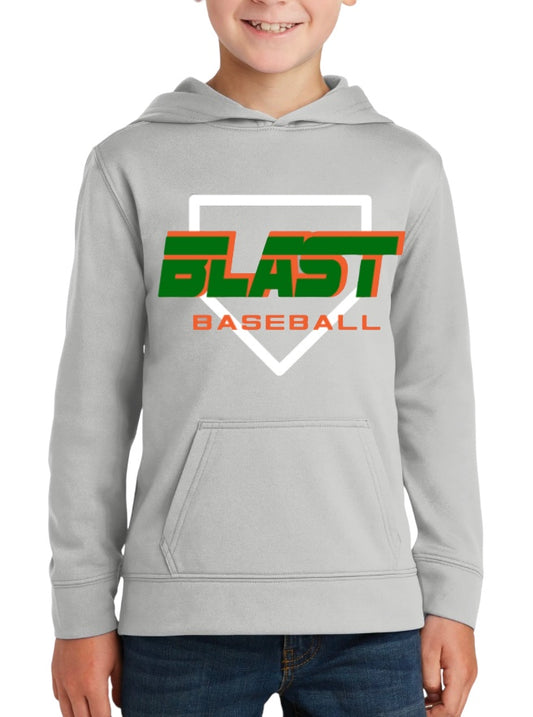 BLAST Changeup Youth Performance Fleece Pullover Hooded Sweatshirt