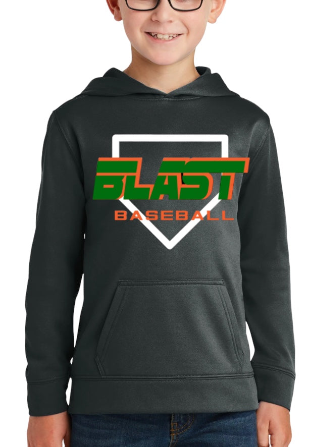 BLAST Changeup Youth Performance Fleece Pullover Hooded Sweatshirt